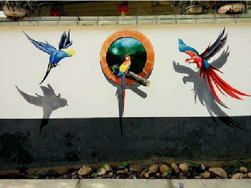 华坪视觉错位-3D墙绘设计