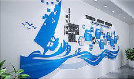华坪海浪主题文化墙如何设计？