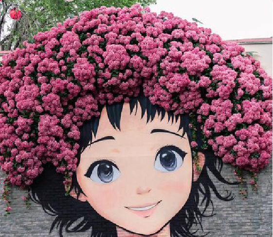 华坪墙体彩绘-网红墙打卡