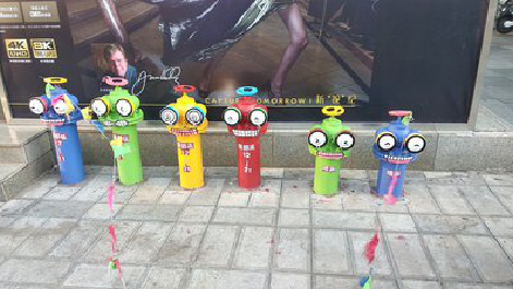 华坪商业区彩绘