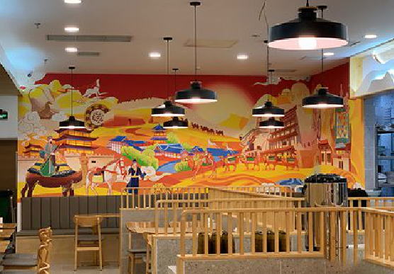 华坪商业空间彩绘介绍。