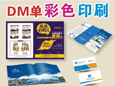 华坪单页印刷，色彩搭配简单。